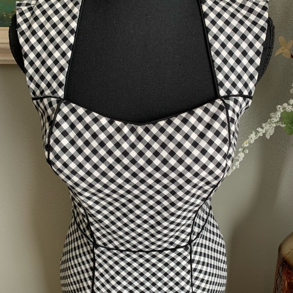 White House Black Market Black & White Gingham Dress Size 0 - Picture 13 of 17